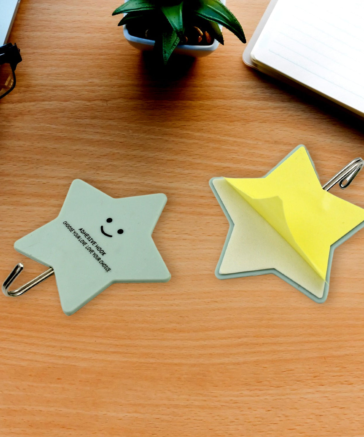 Multipurpose Strong Self-Adhesive Hooks – Heavy Plastic Wall Hooks for Home, Kitchen & Office Use