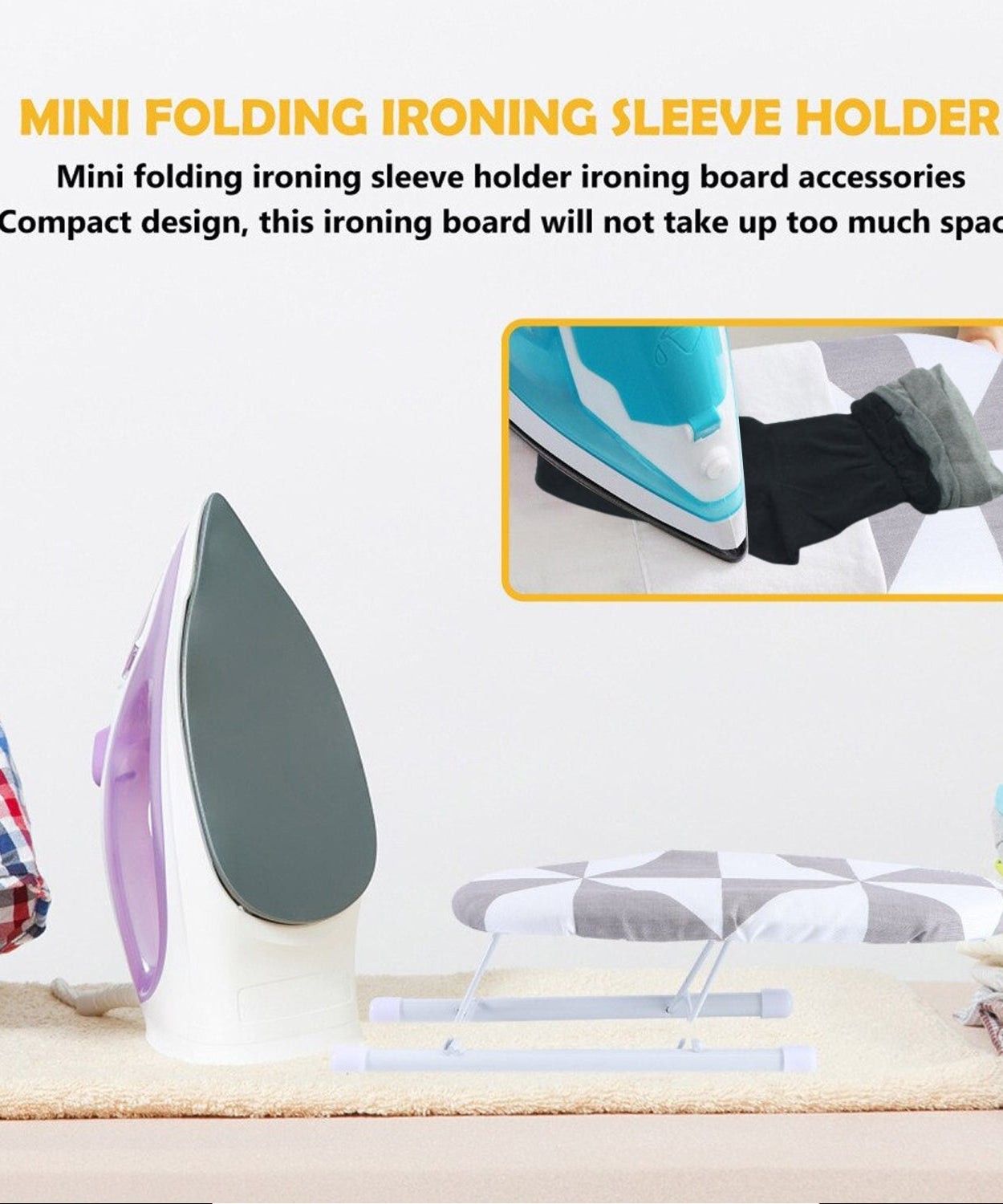 Lightweight ironing pad, easy to use for household ironing needs.