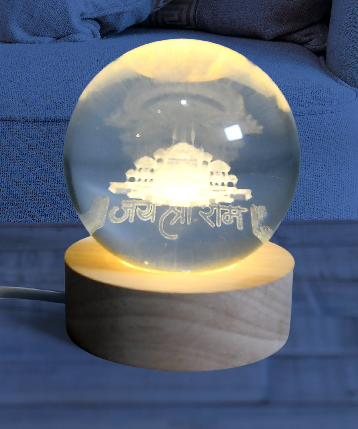 3D Crystal Ball lamps for Bedroom 3D Lamps for Home Decoration 3D Crystal Ball Night Light Gifts for Women Gifts for Men Room Decor Items for Bedroom for Friend and Family (1 Pc)