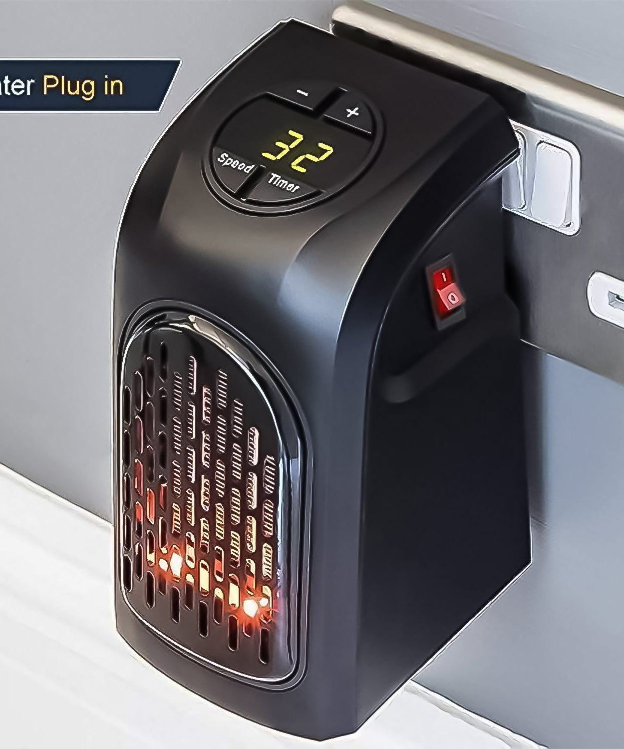 Electric Mini Handy Heater Plug-In Wall (400w)