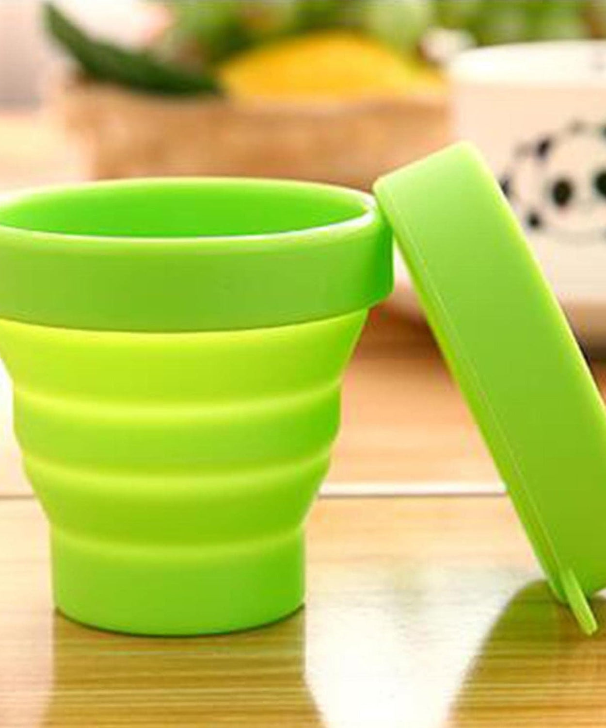 Round Silicone Foldable Glass