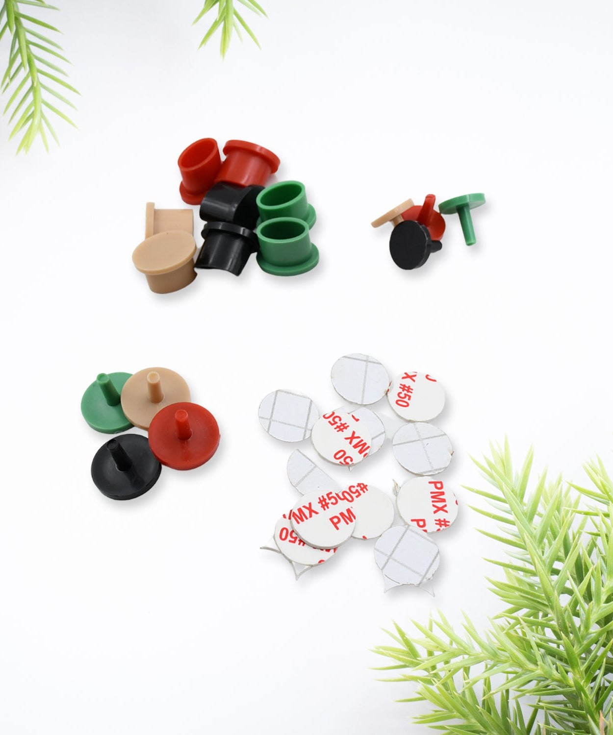 Plastic bicycle key holder for wall