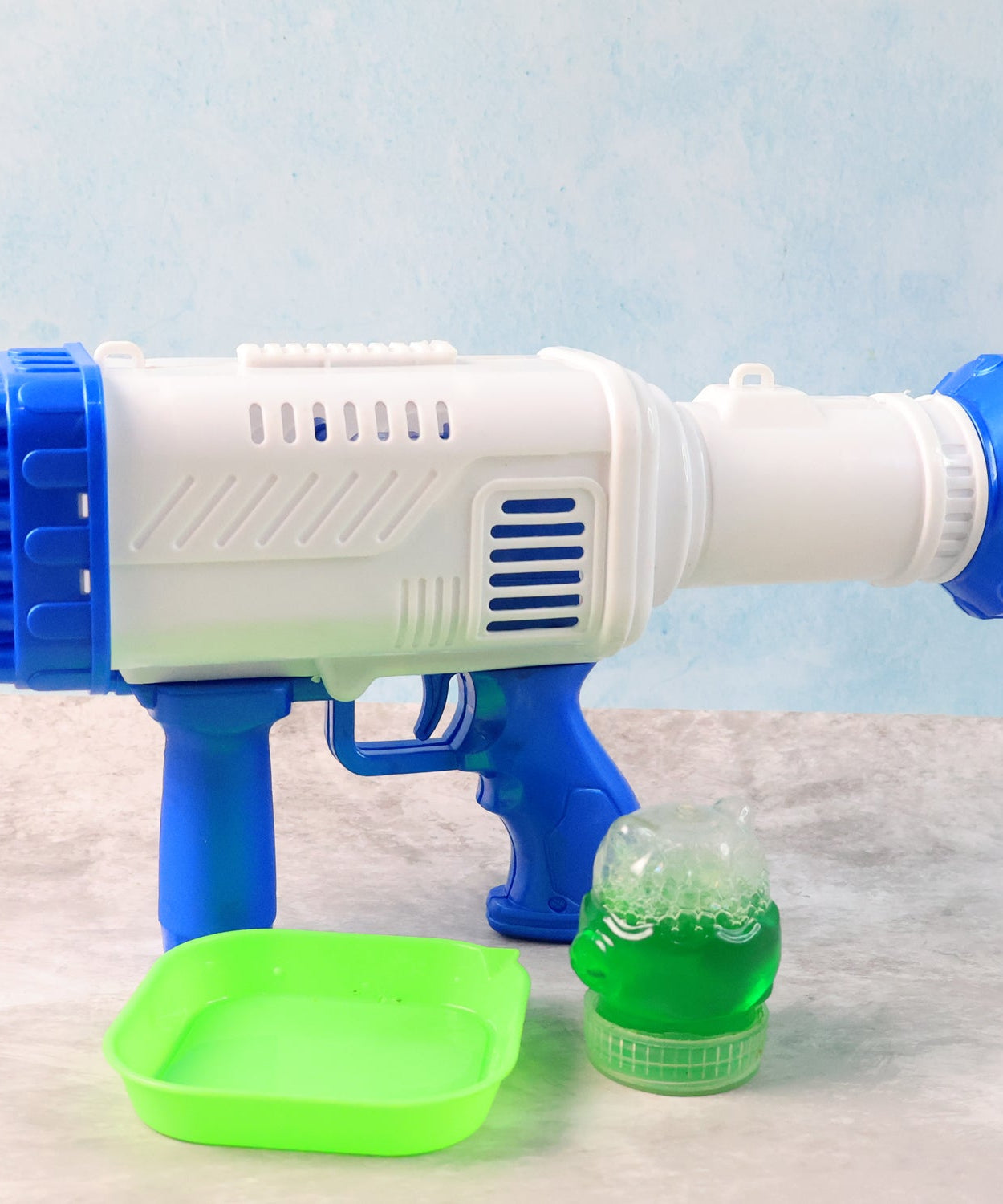 32 Holes Big Rechargeable Powerful Machine Bubble Gun Toys (1 Set)