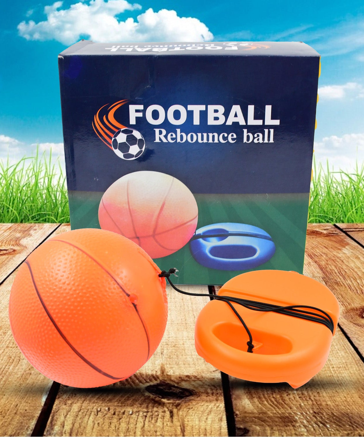Football Rebound Ball with String (1 Set)
