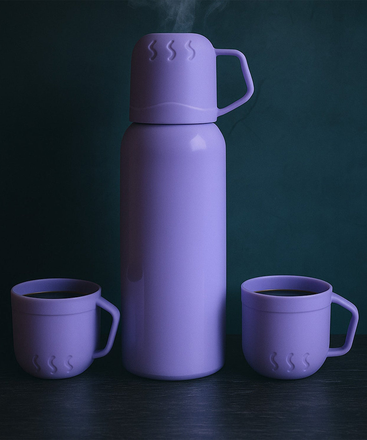 Double Wall Vacuum Flask Set 