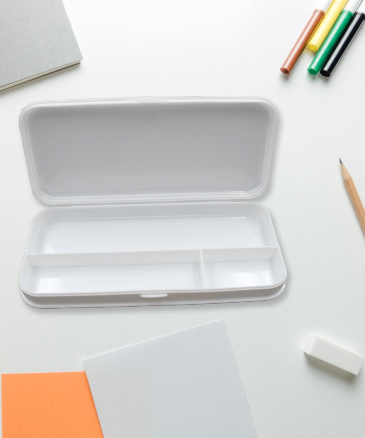 Multipurpose pencil box with compass for kids, perfect for school