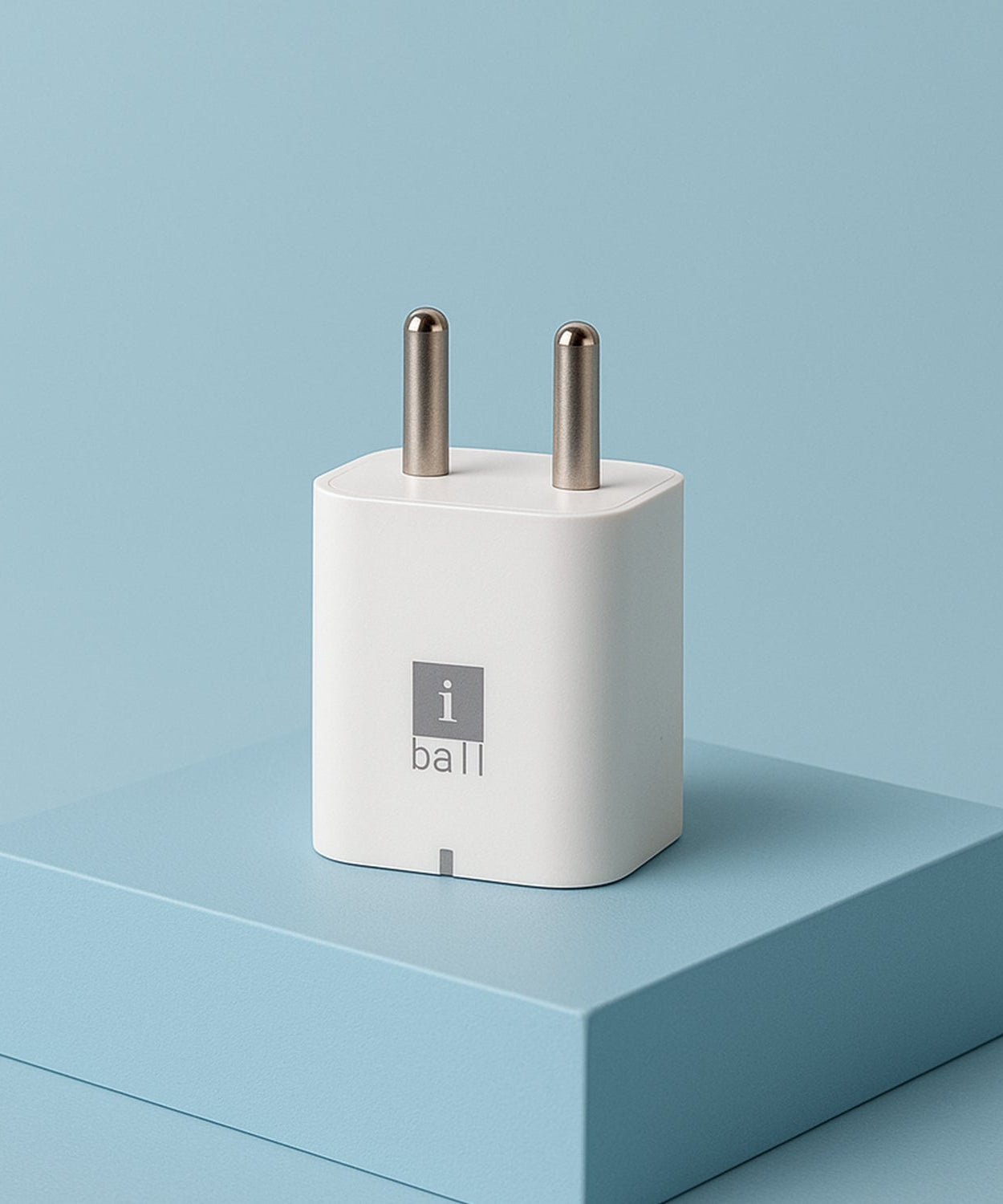 iBall Dual USB Wall Charger 5V/3.1A – High-Speed Dual Port Fast Charging Adapte (1 Pc)