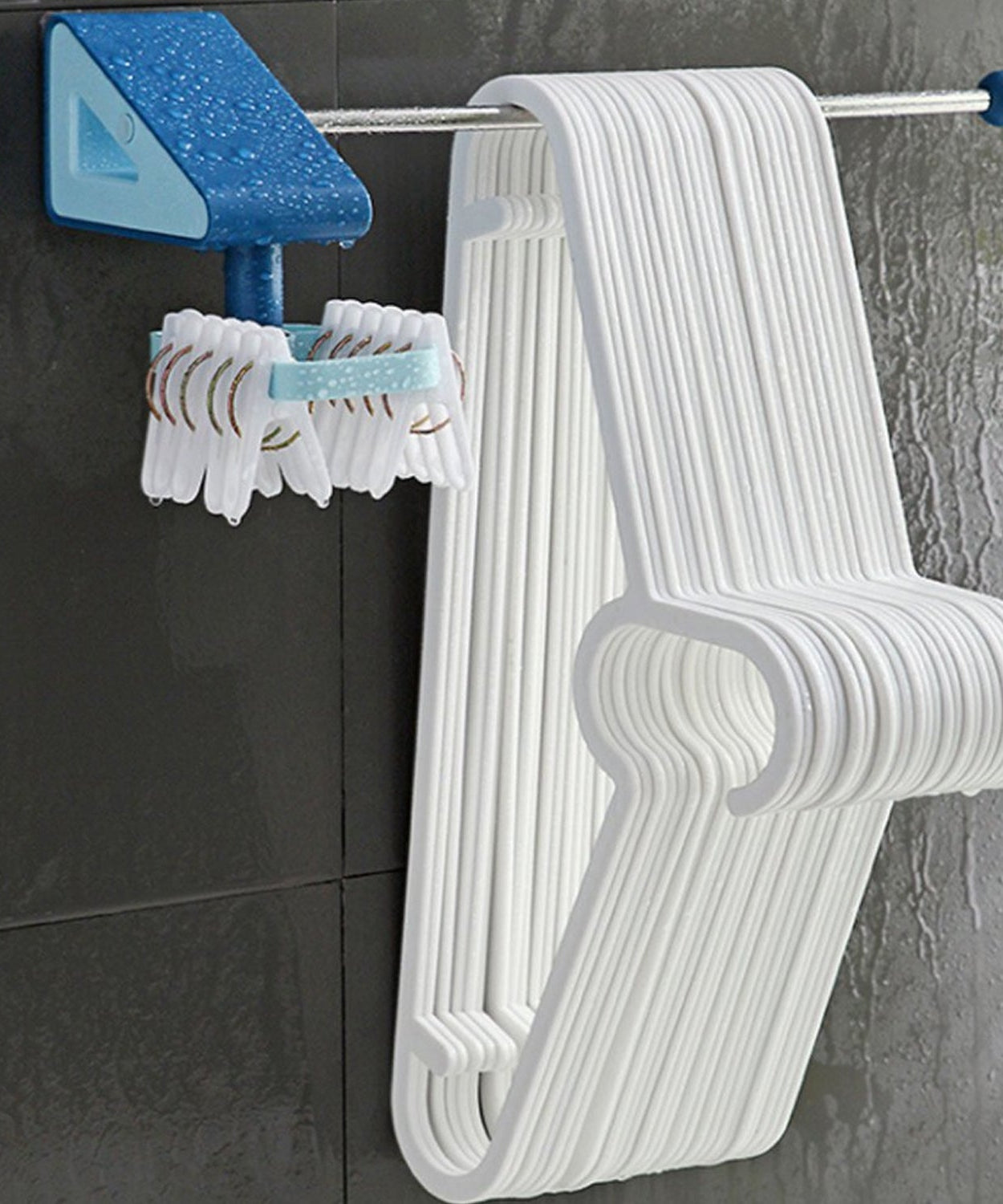 Self-adhesive utensil hooks