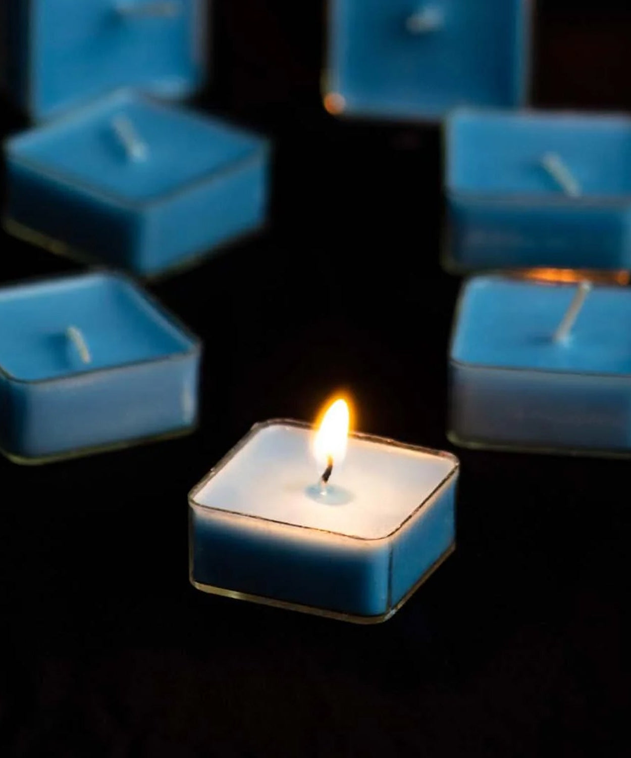 Smokeless Scented Acrylic Lavender Tealight Candles | Scented Acrylic Tealight Candle Set of 1 for Home Decoration and Celebrations | Long Burning Time Candle, Diwali (1 Pc / Mix Color)