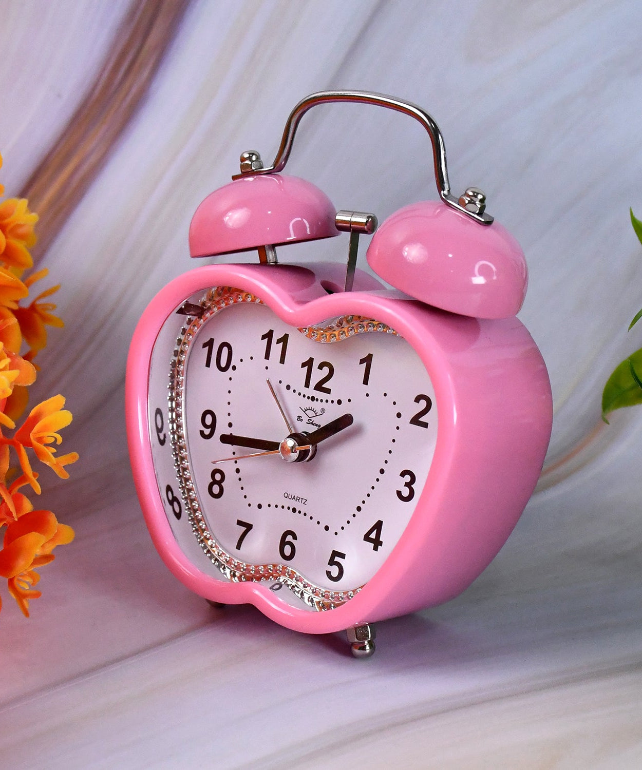 Mini Cute Alarm Clock Small Kids and Students (Mix Design & Color / 1 Pc)