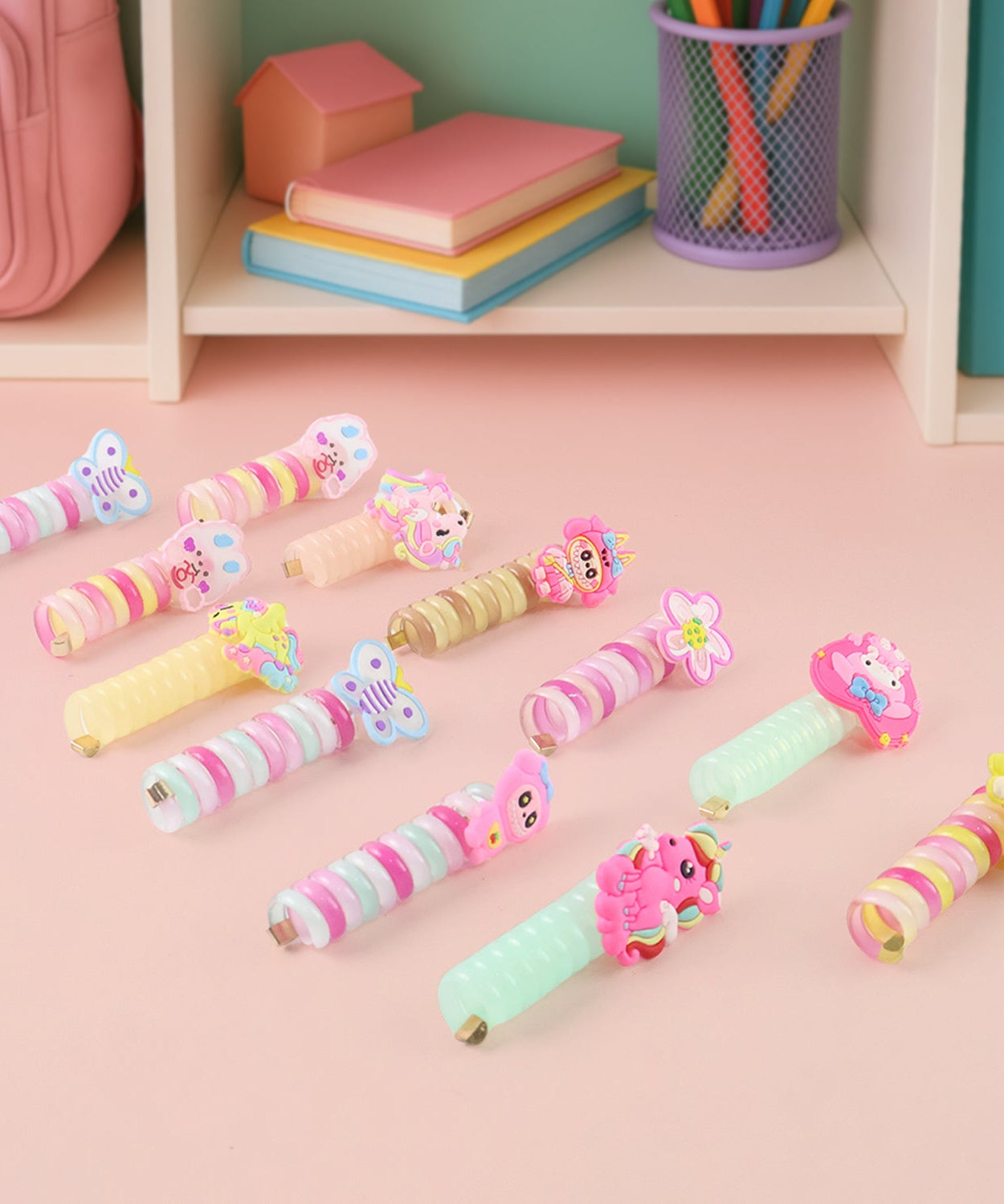 Spiral Hair Braiding Clips for Kids (12 Pc /  Mix Design)