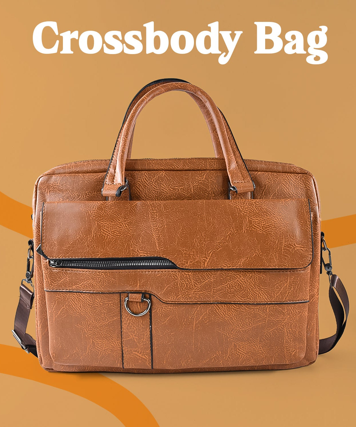 Lux Hold Faux Leather Satchel