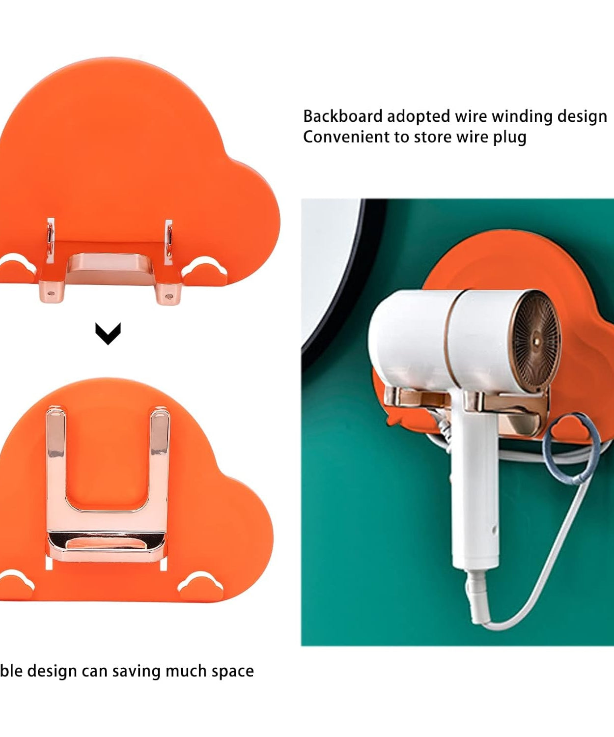 Plastic Hair Dryer Holder