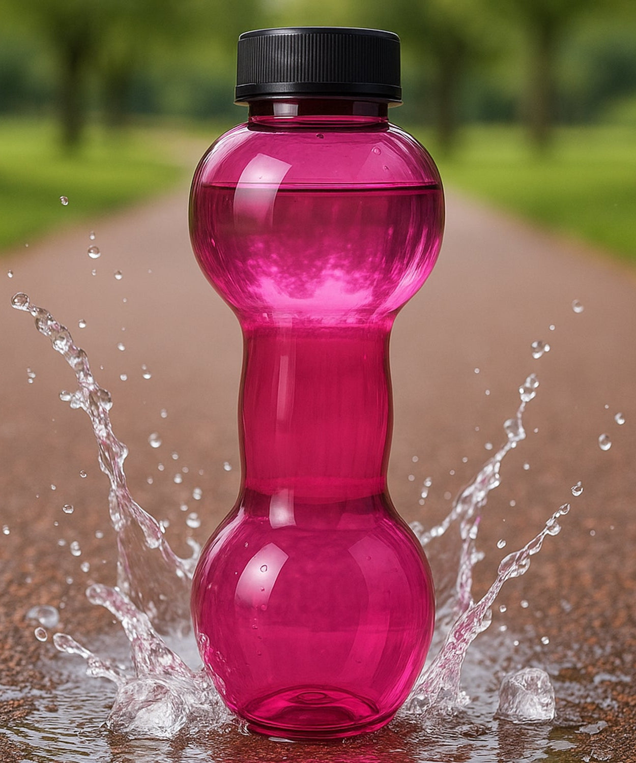Plastic water Dumbbells Bottle