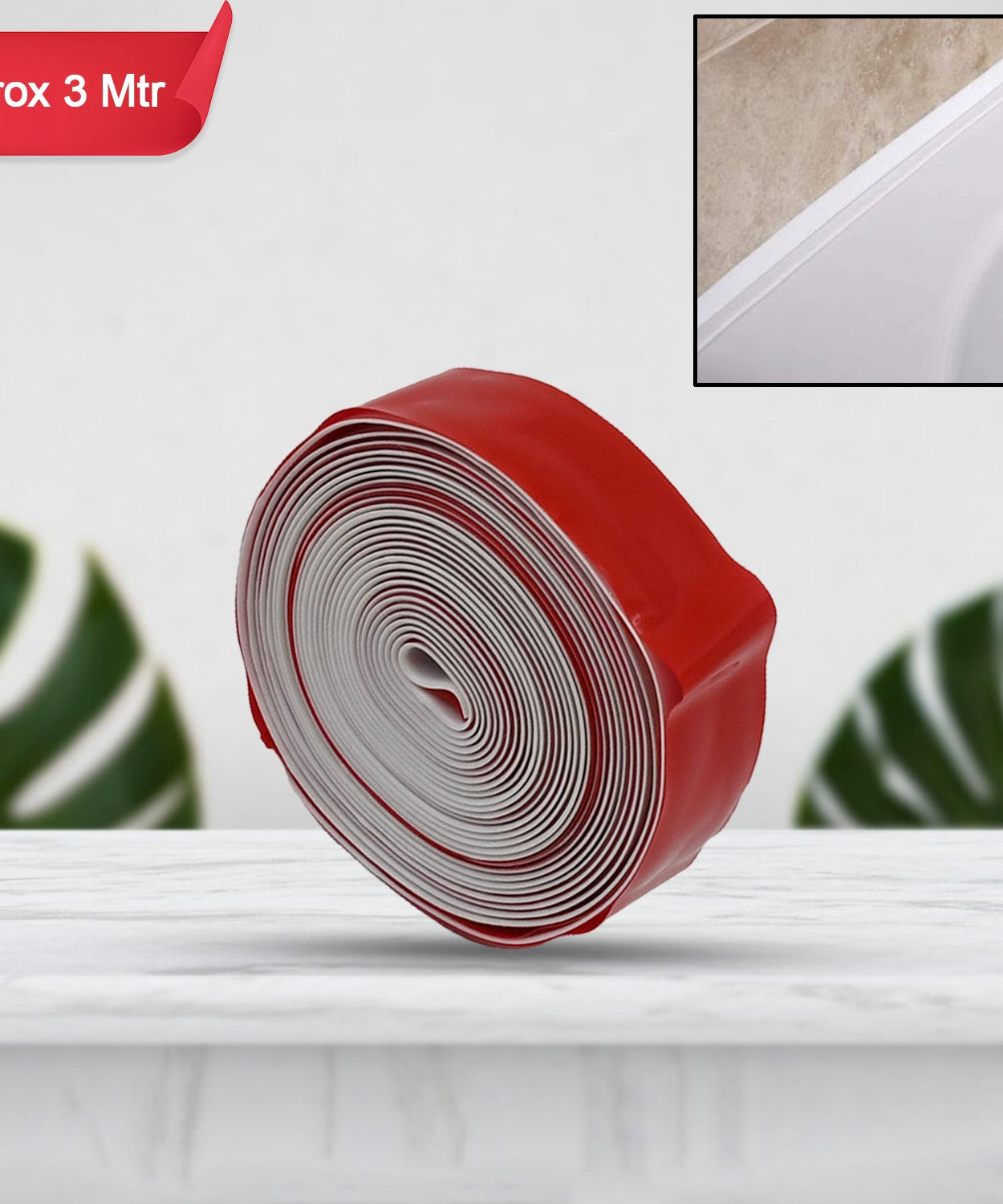 Kitchen Wall Sealing Strip Tape Sink Waterproof and Oil-Proof Caulk Tape Self Adhesive Sealing Tape for Corners and Gaps