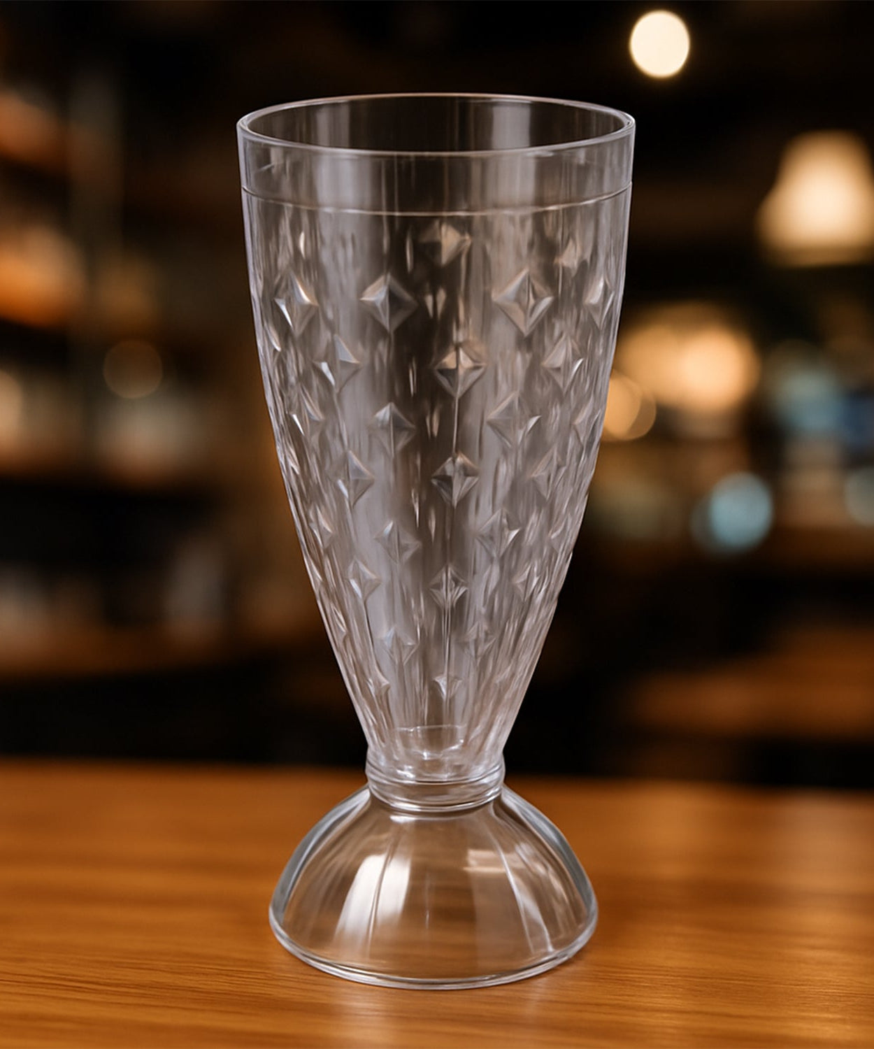 Supermom Transparent Plastic Milkshake Glass Set (400ML / 6 Pc)