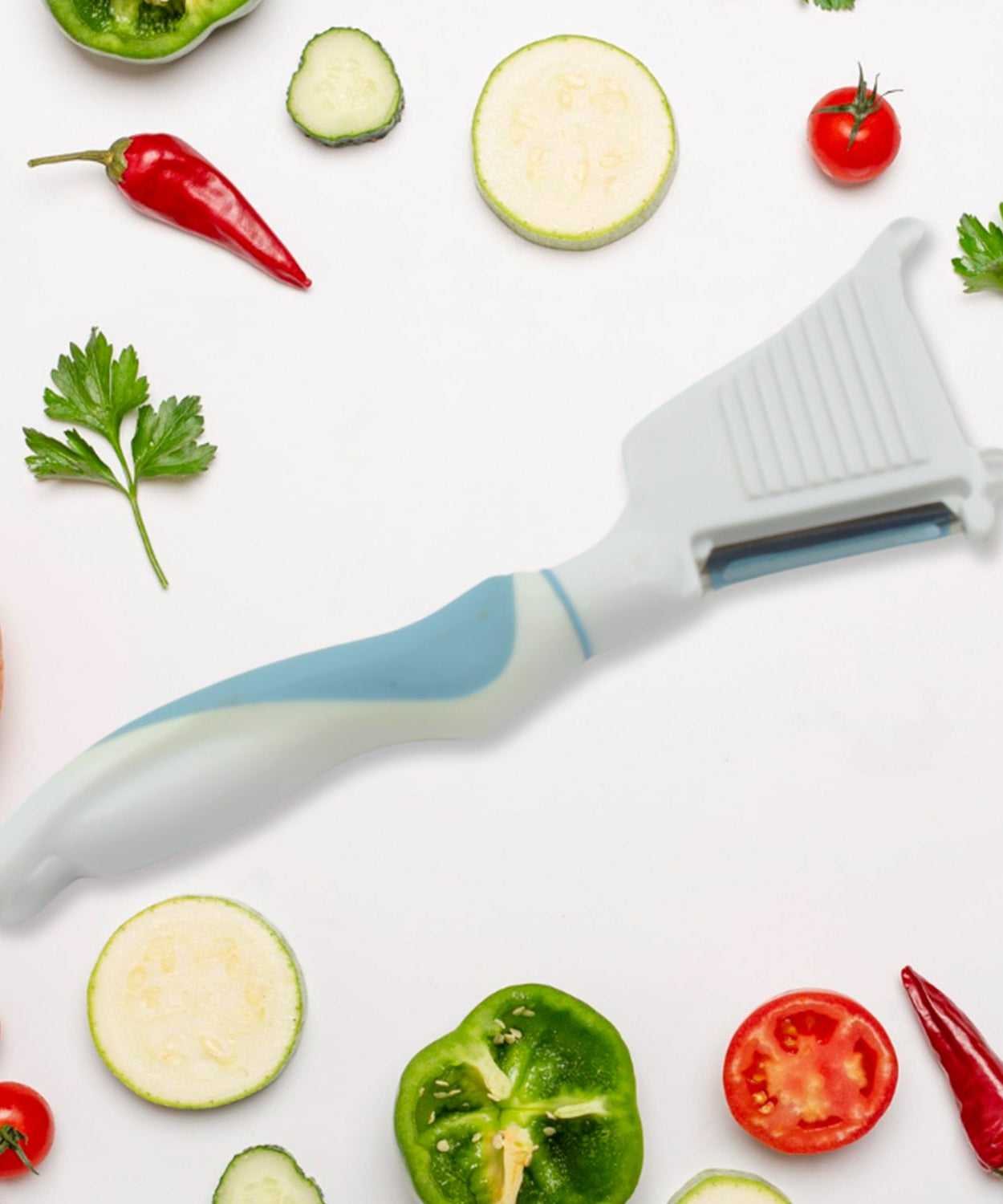 Multipurpose Peeler Brush – Stainless Steel Peeler with Cleaning Brush (1 Pc)