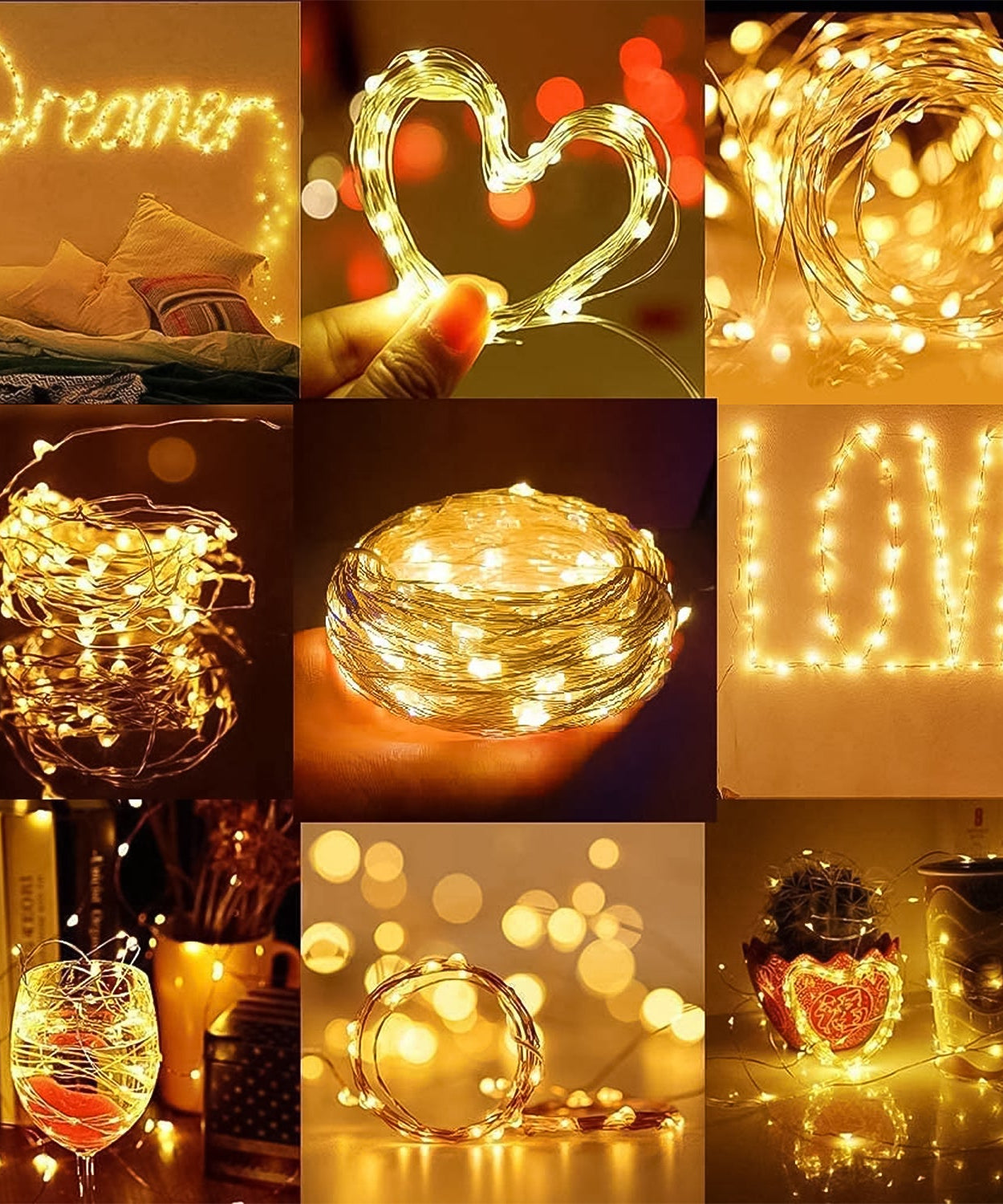 LED Flexible Wire Waterproof Lights for Party (2AA Battery Operated, Battery not included)