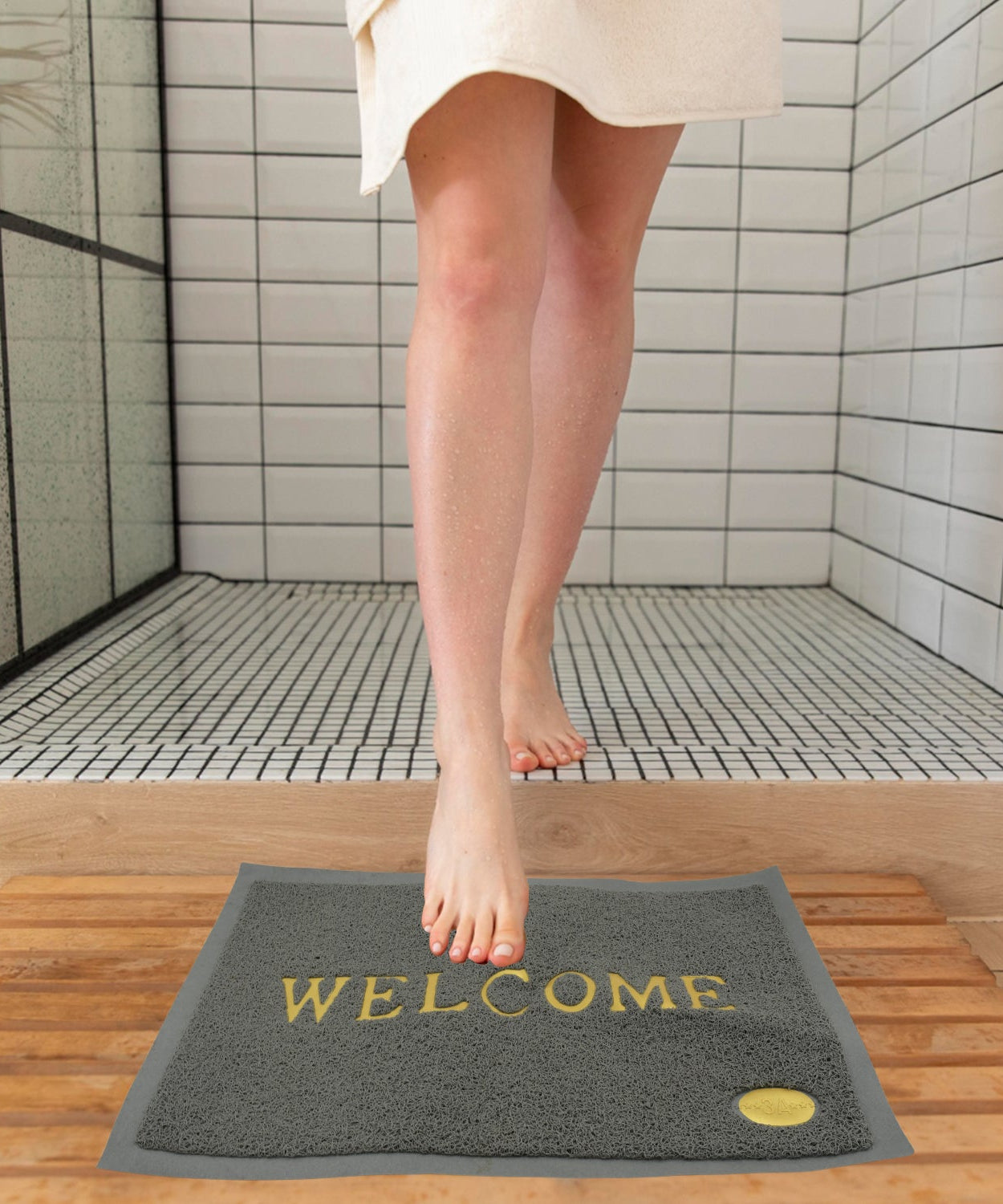 Welcome Door Mat for Home Entrance Outdoor Mat Anti Slip Heavy Duty and Waterproof | Easy to Clean for Entry For Bedroom, Living Room (23x15 Inch)