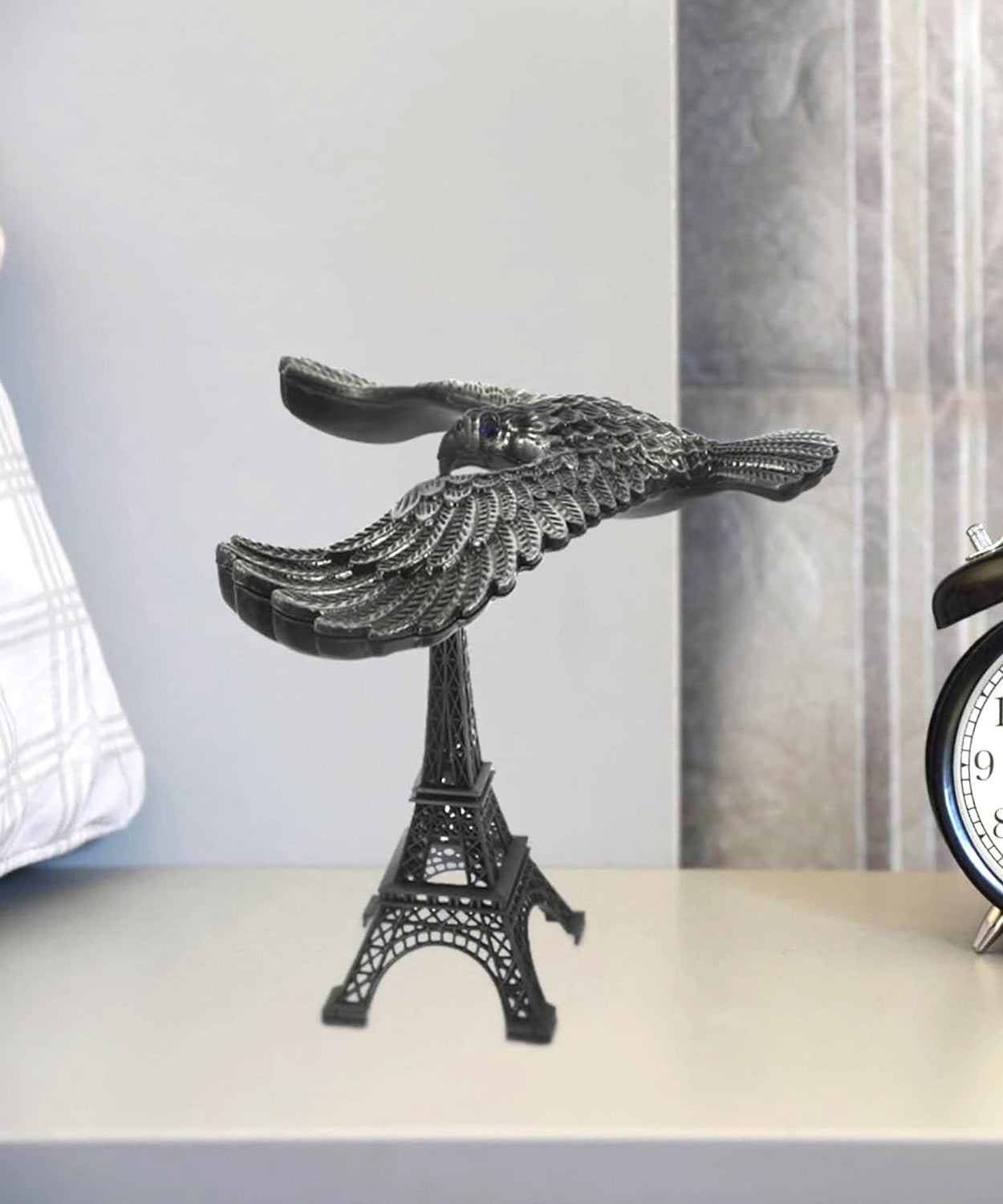 Artisan Metal Balancing Bird Decor