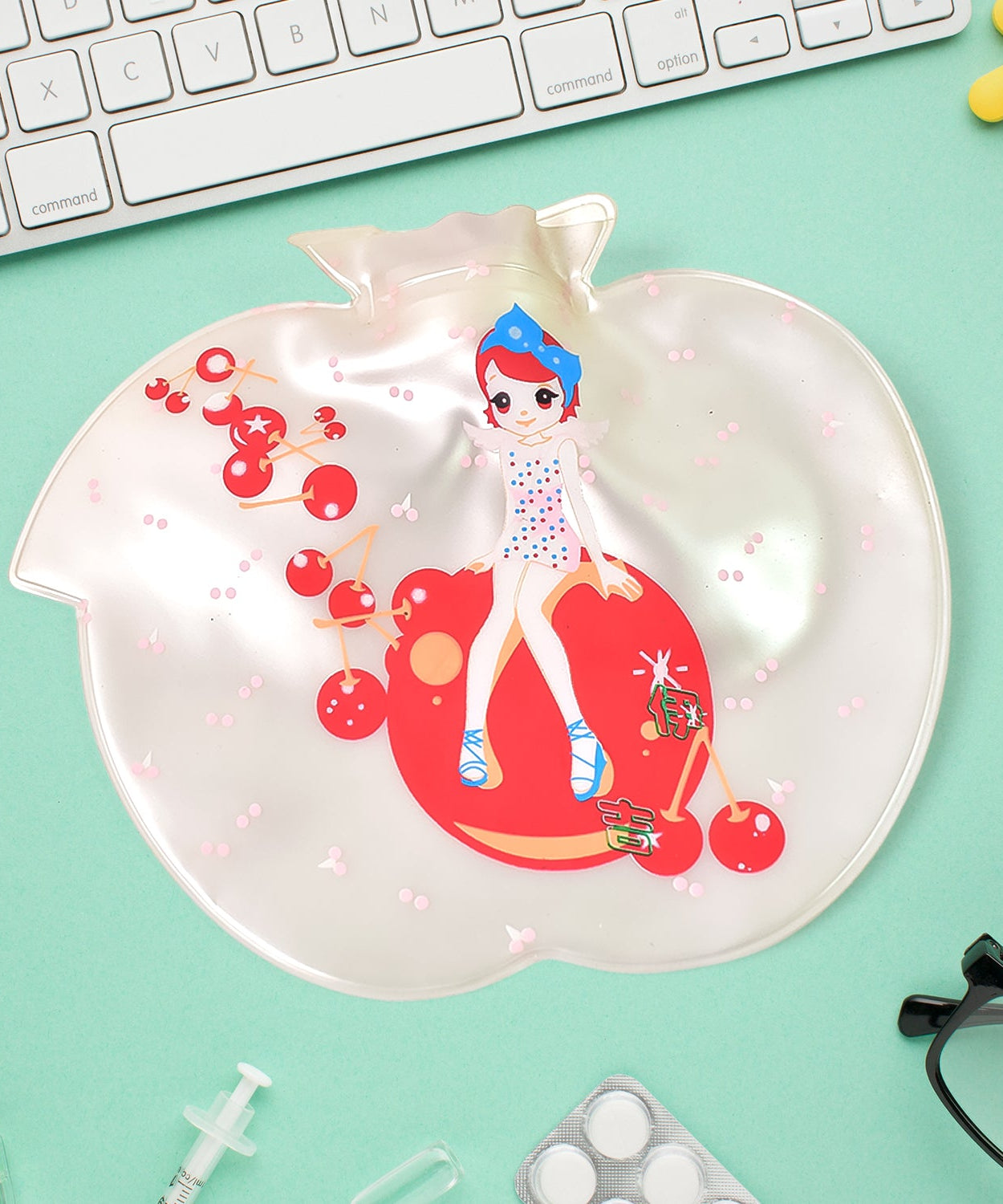 Apple Hot Water Bottle Bag For Pain Relief