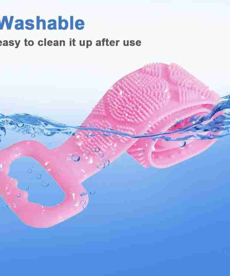Scrubber belt for skin cleaning