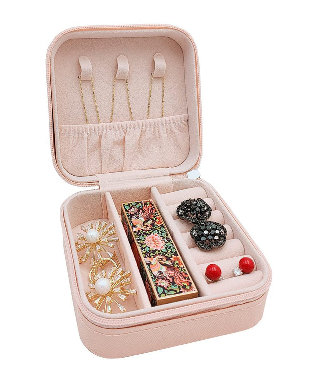 Mini PU Leather jewellery Box for Travel & Storage