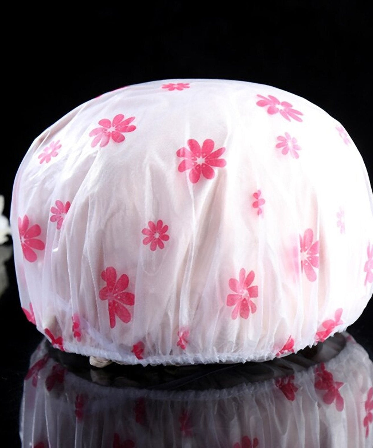 Reusable and waterproof shower cap for women, stylish and durable