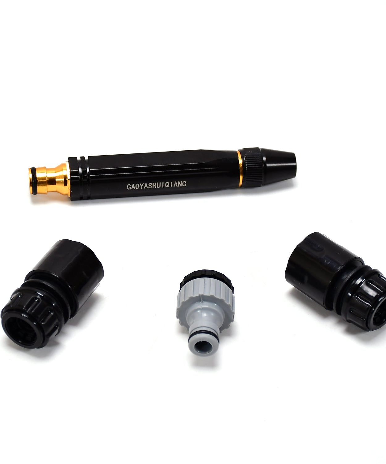 High pressure water gun nozzle for car wash.