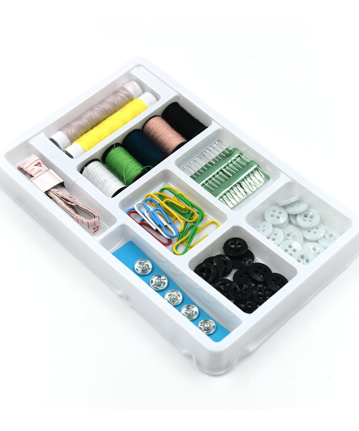 62 Pc sewing set for fabric and clothing repairs, perfect for all home purposes.