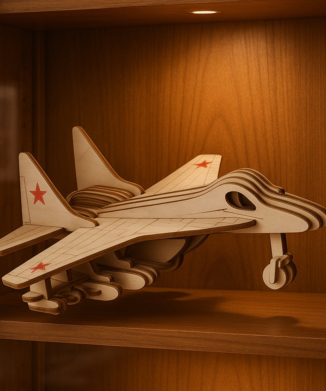 3D Wooden Fighter Jet Puzzle 