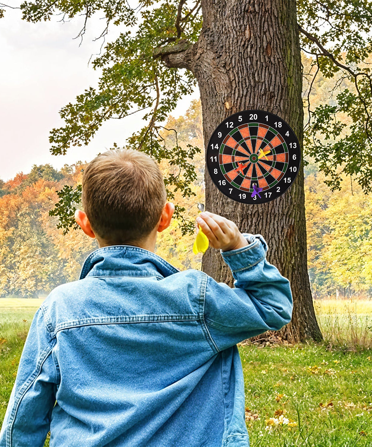 Classic Magnetic Dartboard Game Set