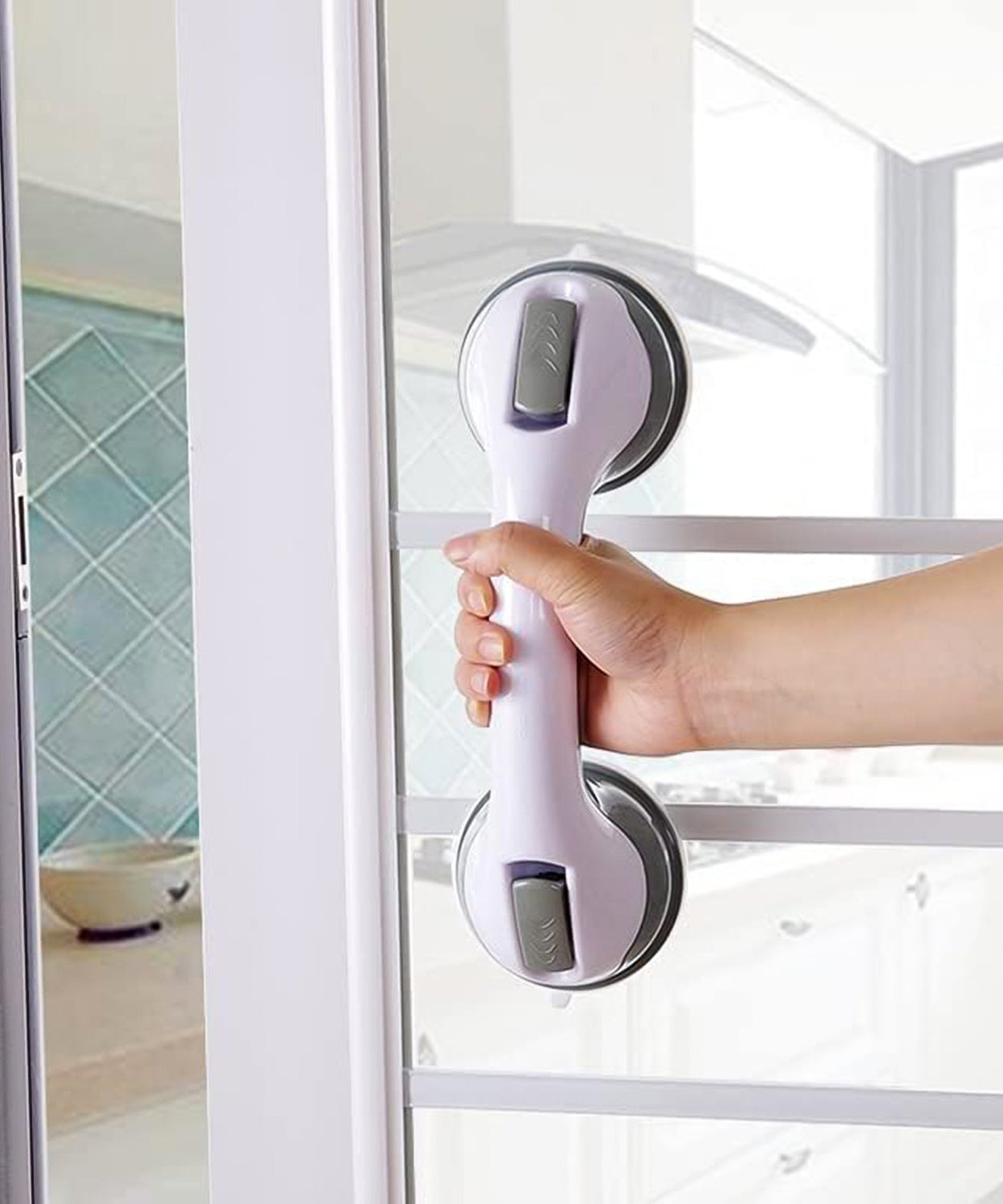 Suction Grab Bar Handle for Bathroom Safety (1 Pc)