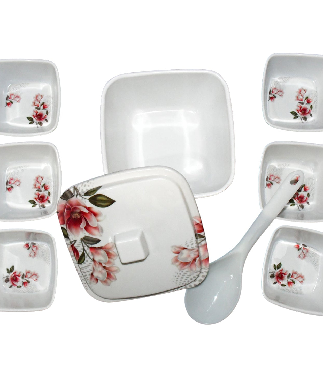 Hector High Quality Dinning Dinner / Pudding Set (9 Pcs set)