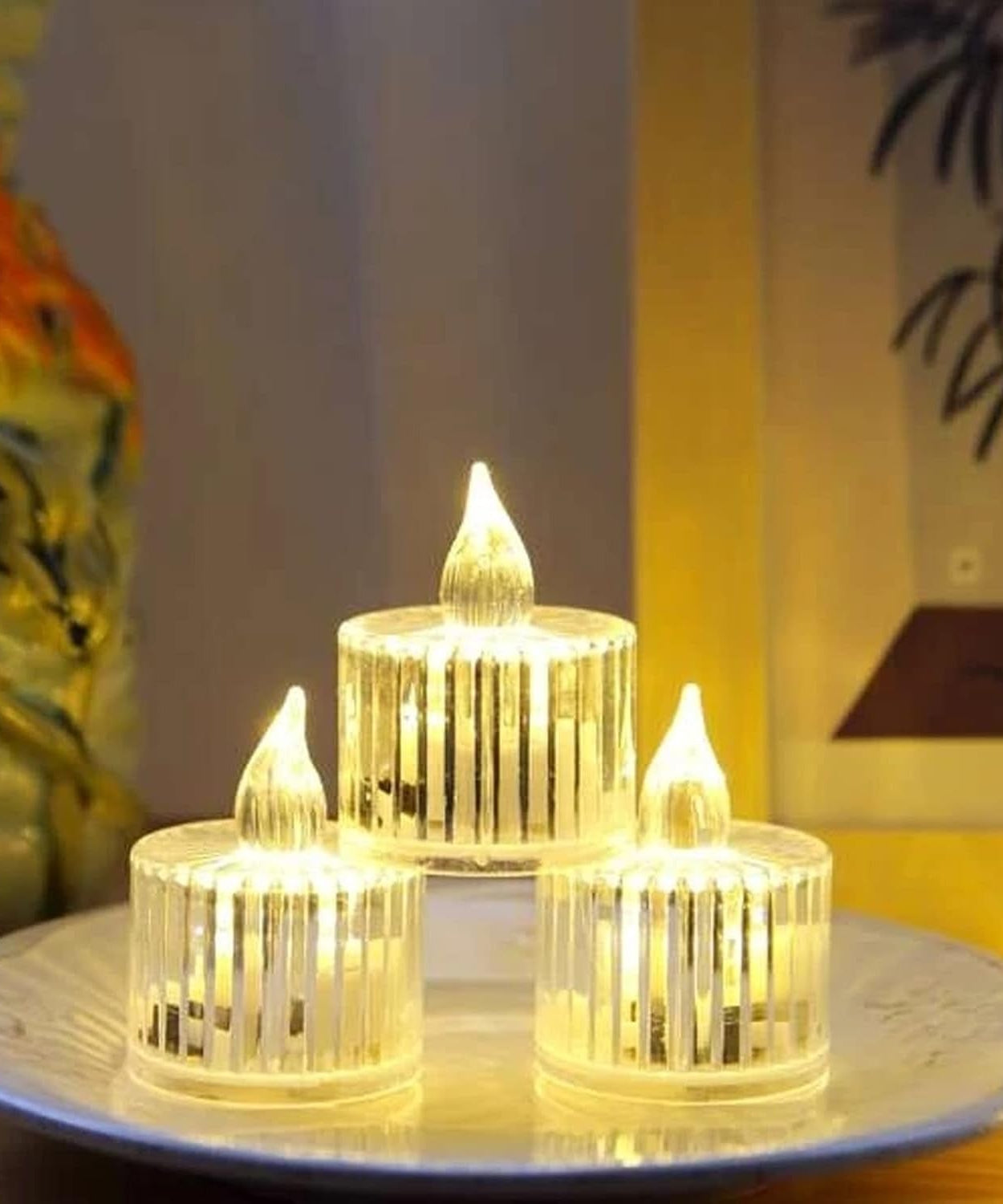 Decorative acrylic candles with LED light