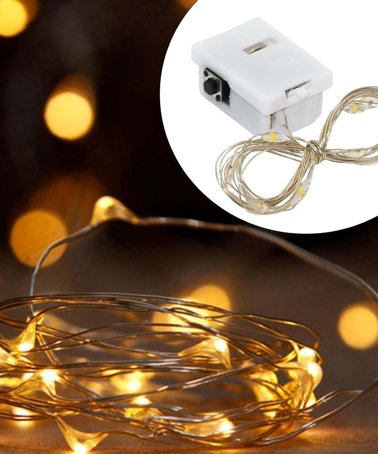 Fairy Lights Multi LED String Light, Mini Battery Operated (1 Pc)
