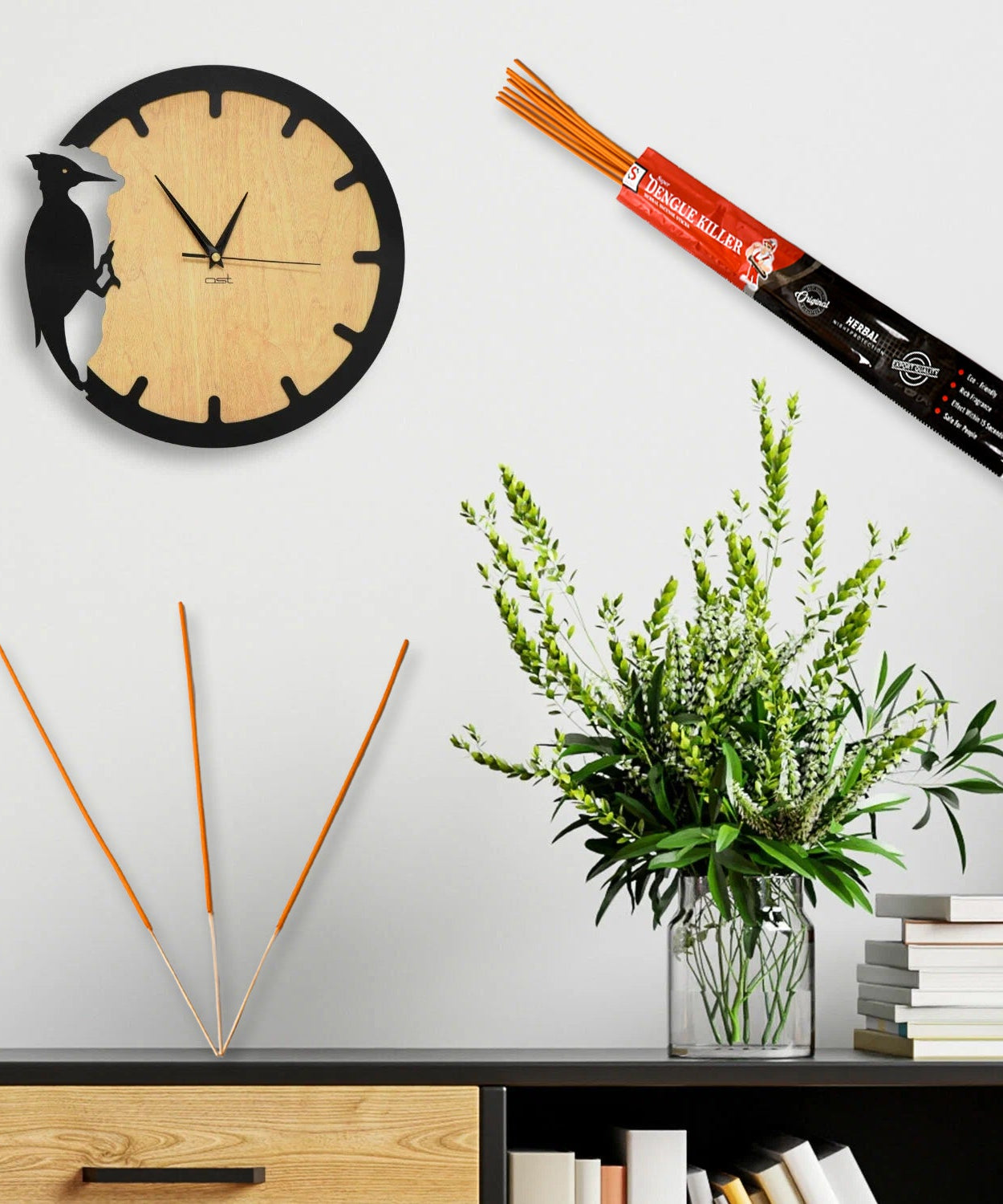 Mosquito Agarbatti Stick Herbal Mosquito Agarbatti  (1 Packet / 10 Sticks) (Incense Stick)