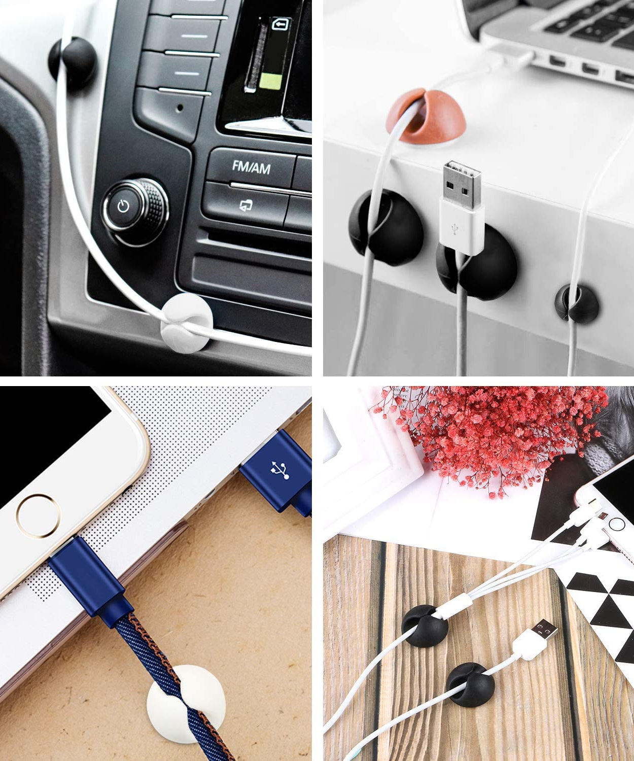 Cable organizers for table use