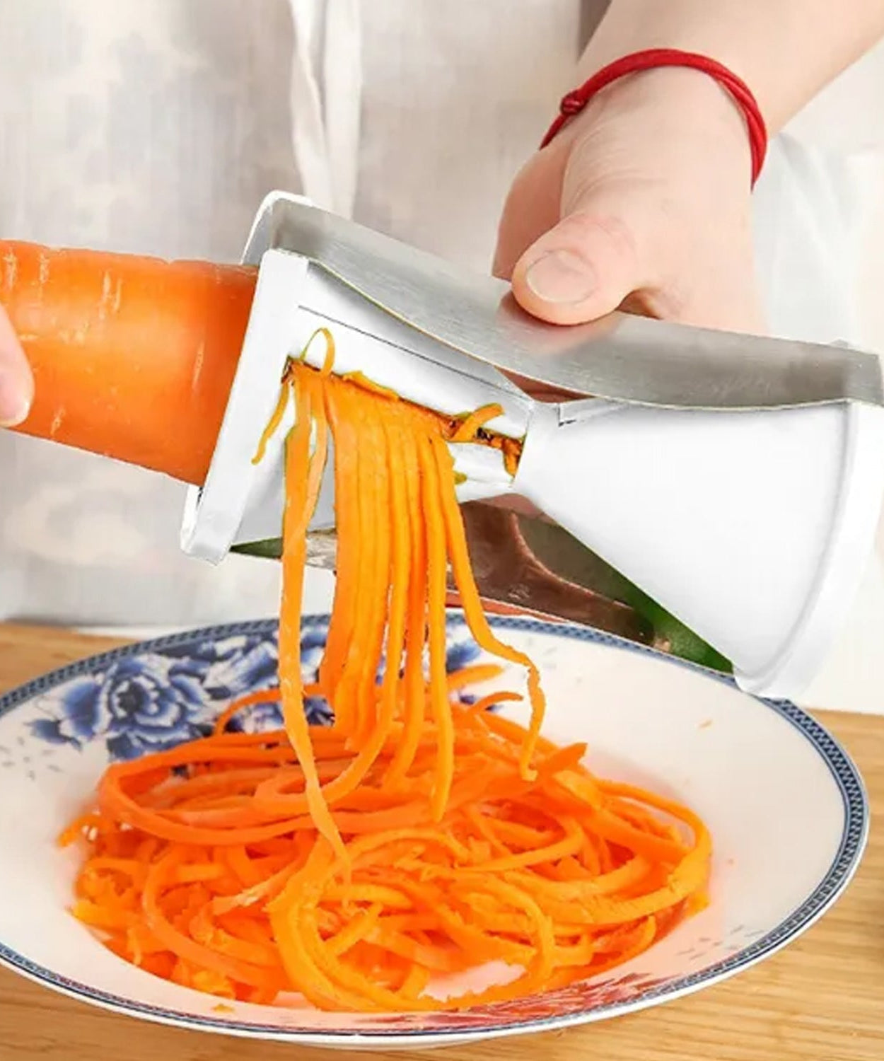 Portable Stainless Steel Handheld Spiralizer & Vegetable Slicer