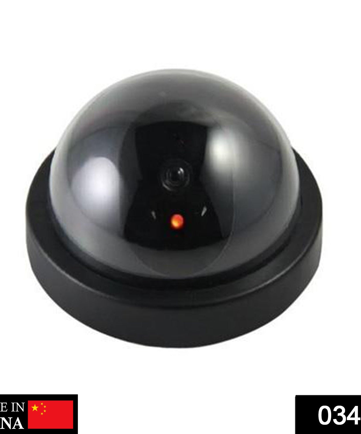 Front view of wireless security dummy camera