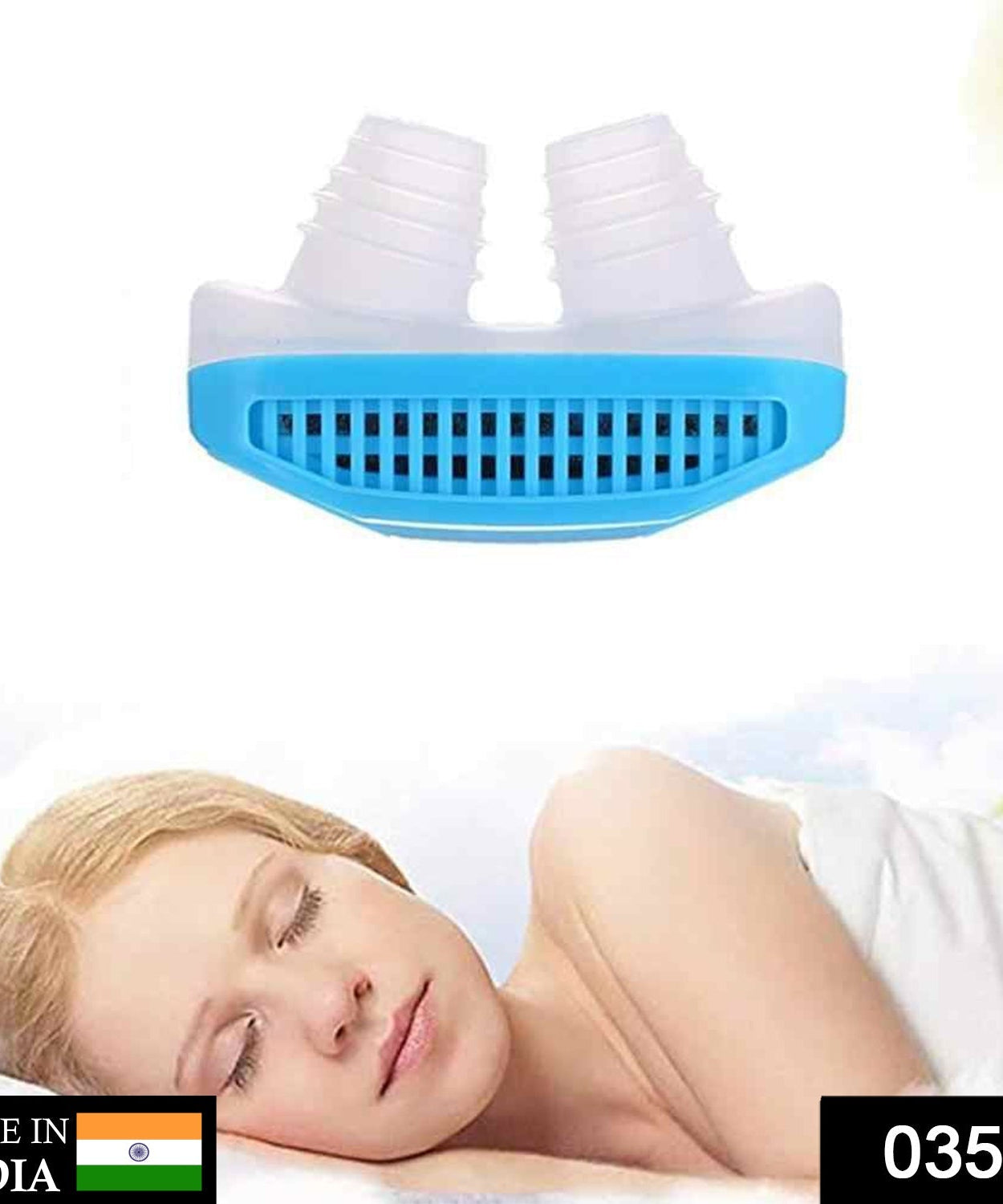 Nose clip that helps prevent snoring and purifies air