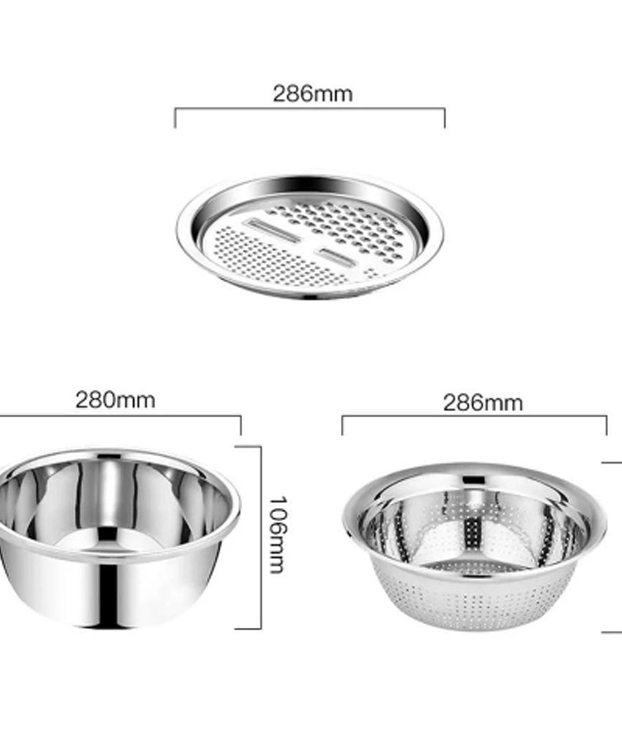 Kitchen grater and salad maker set