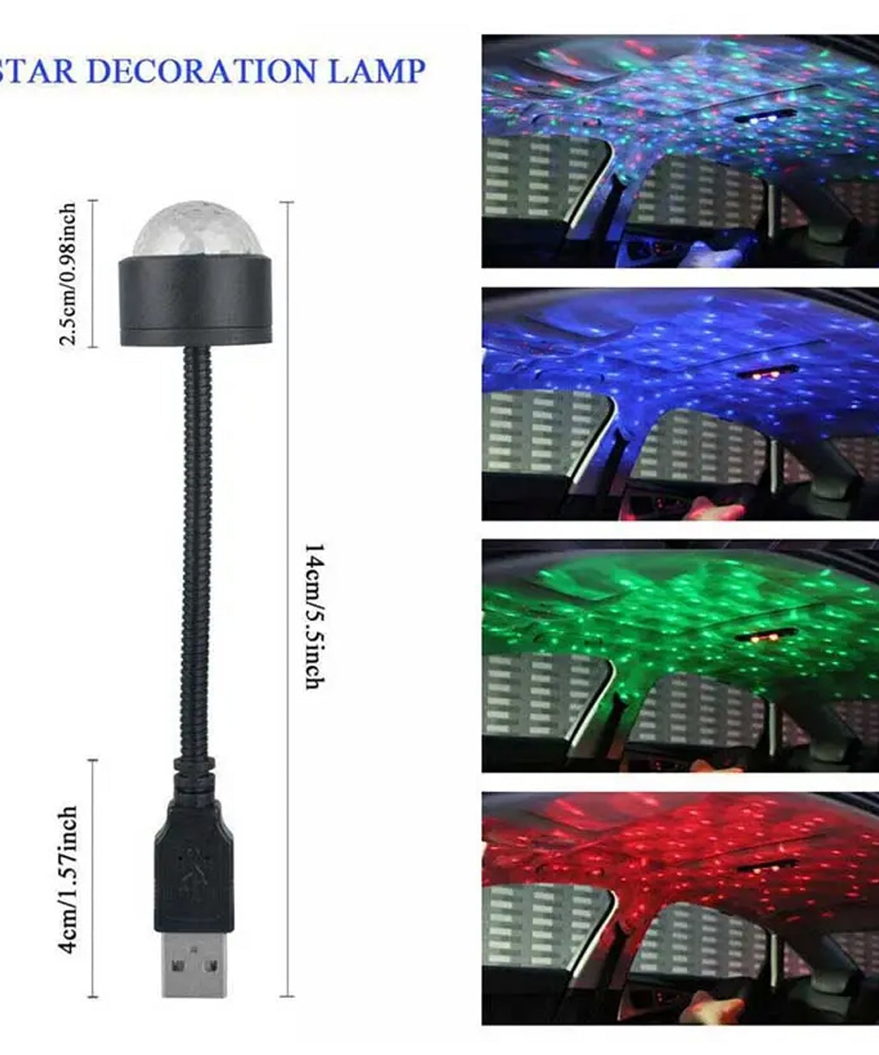 Adjustable roof interior light