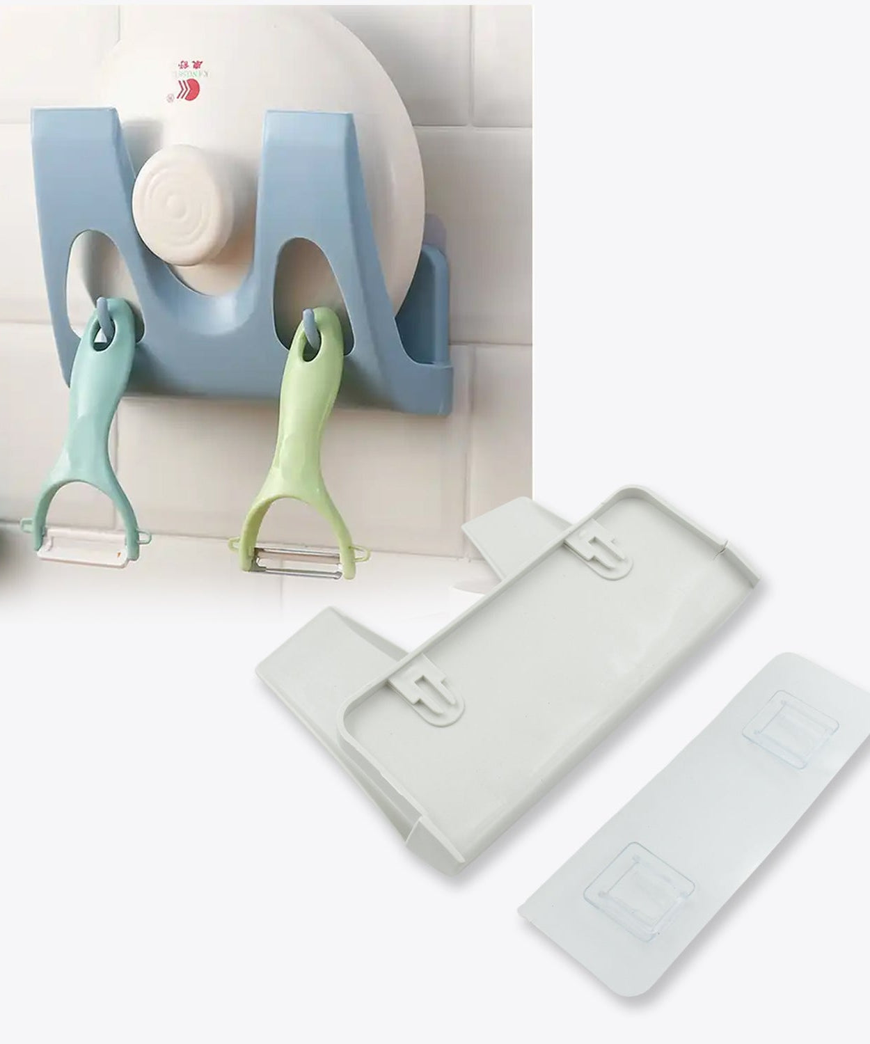 Dish and pot lid holder rack