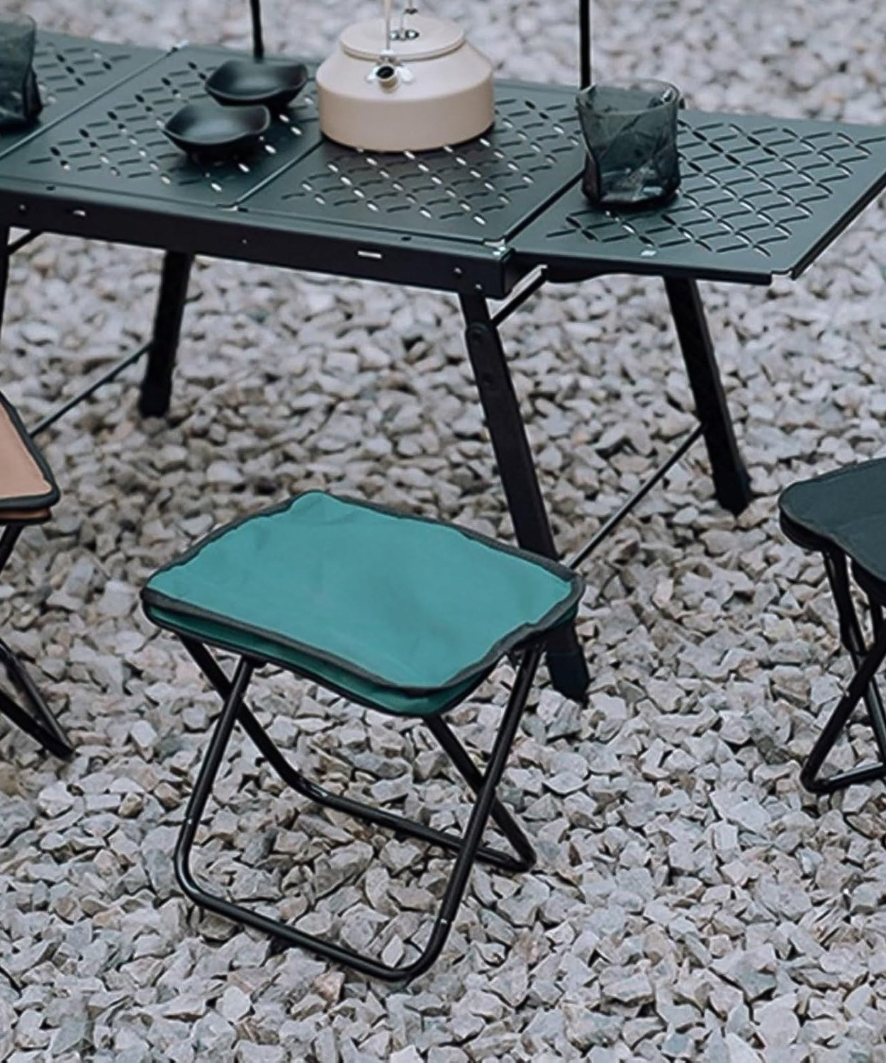 Folding Camping Stool Collapsible Camp Stool Portable Seat Travel Little Stools (1 Pc)