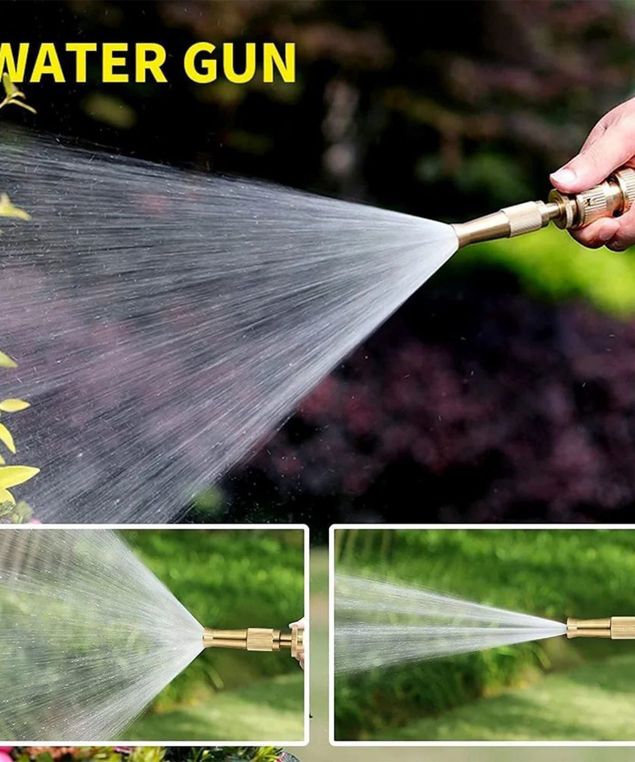water spray nozzle for water pipe booster nozzle for car wash nozzle with high pressure water adjustable brass nozzle water spray gun for gardening watering tools