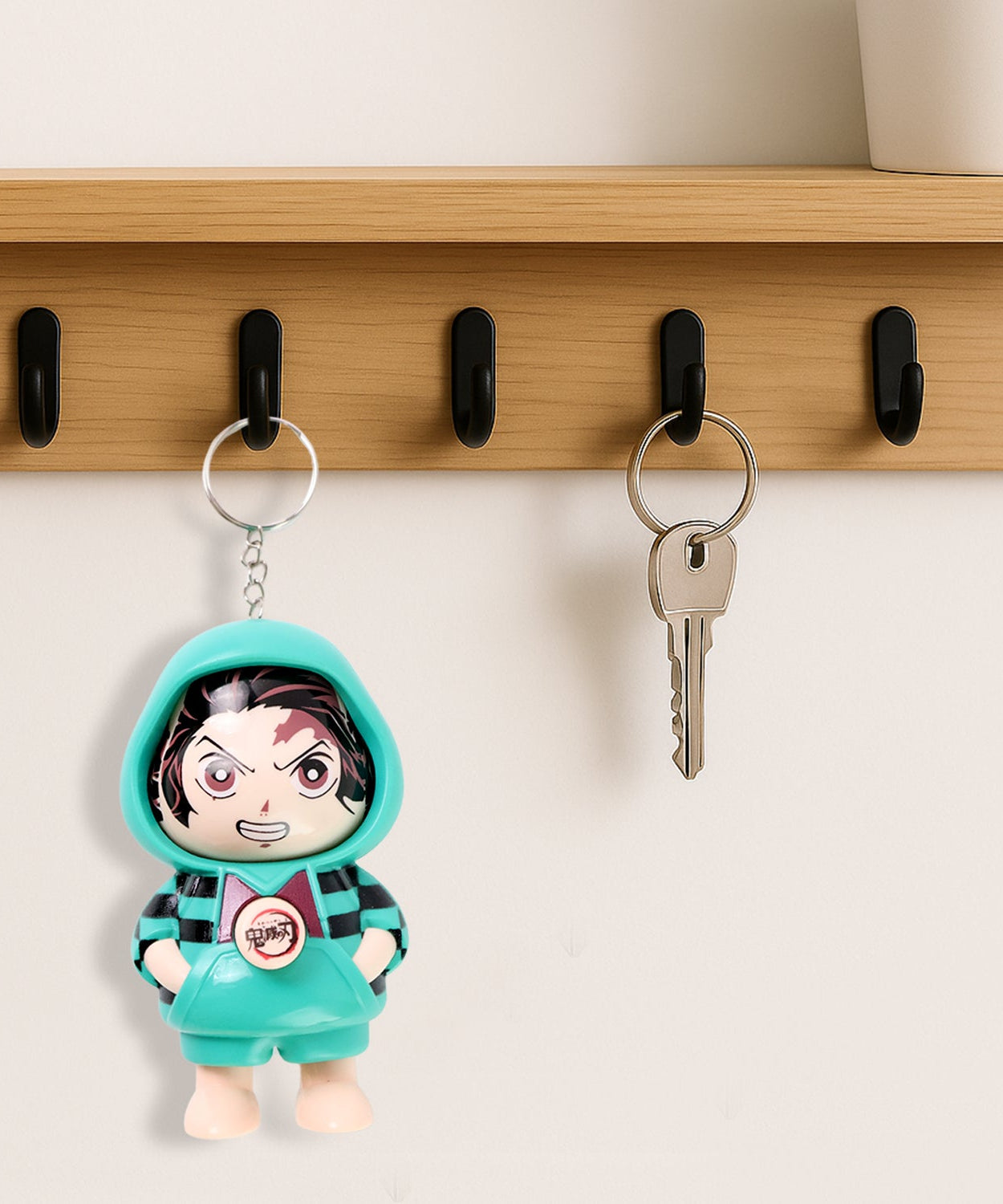 Cartoon Character Design Cute Action Figure Keychain (Mix  Design & 1 Pc)