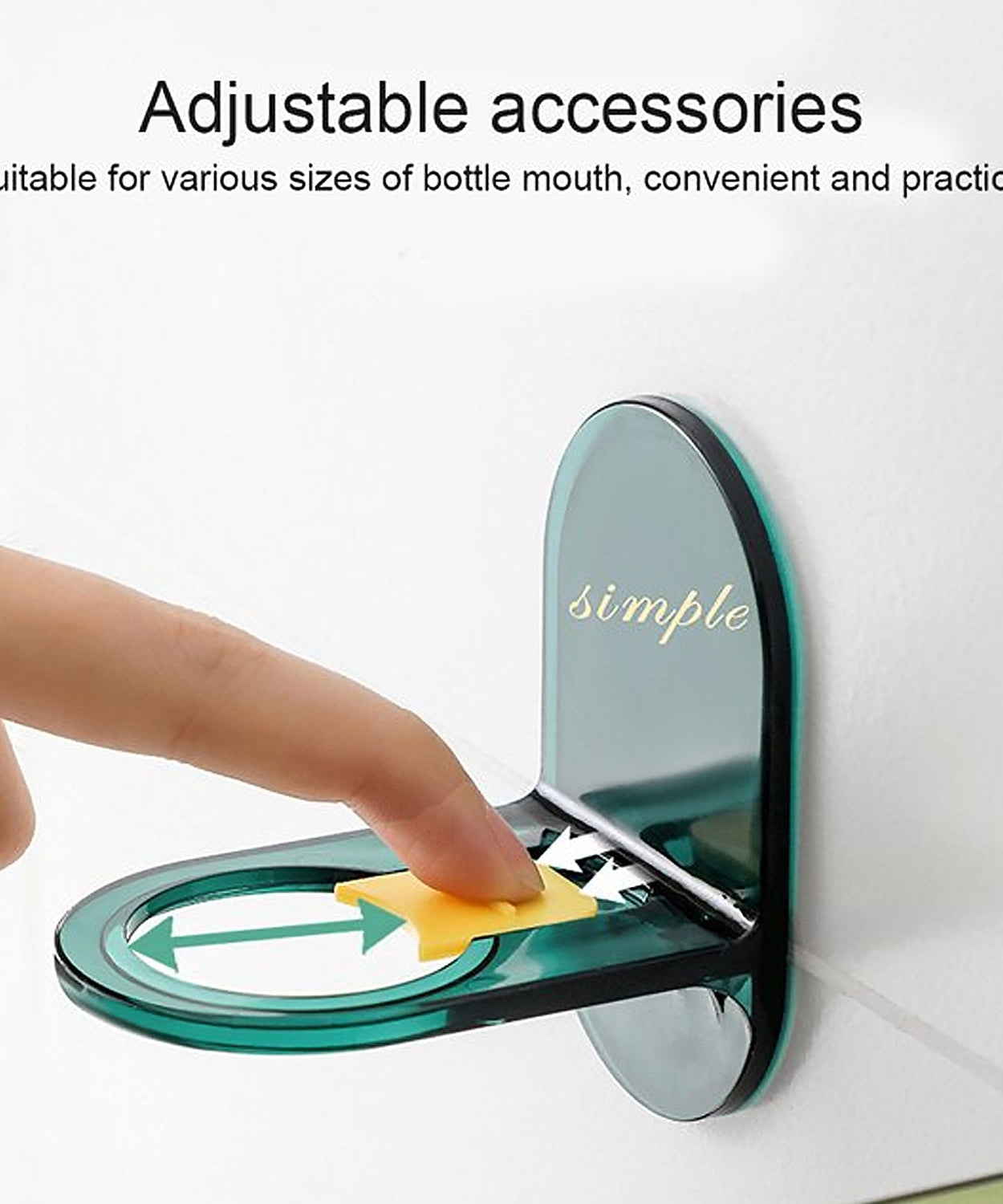 Shower Gel Bottle Holder, Wall Mounted Hook, L Shape Bottle Rack, Rust Resistant, Seamless Hook for Kitchen and Bathroom for Shampoo Lotion Soap Liquid Dispenser Bottle (1 Pc)