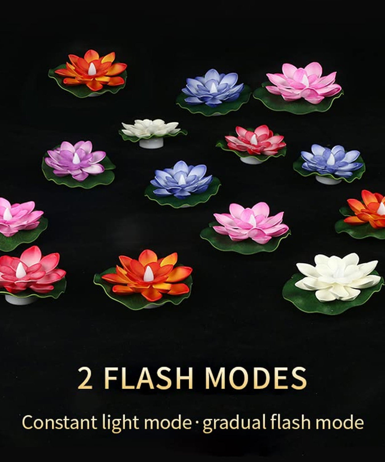 LED lotus candles designed for a smoke-free decorative experience