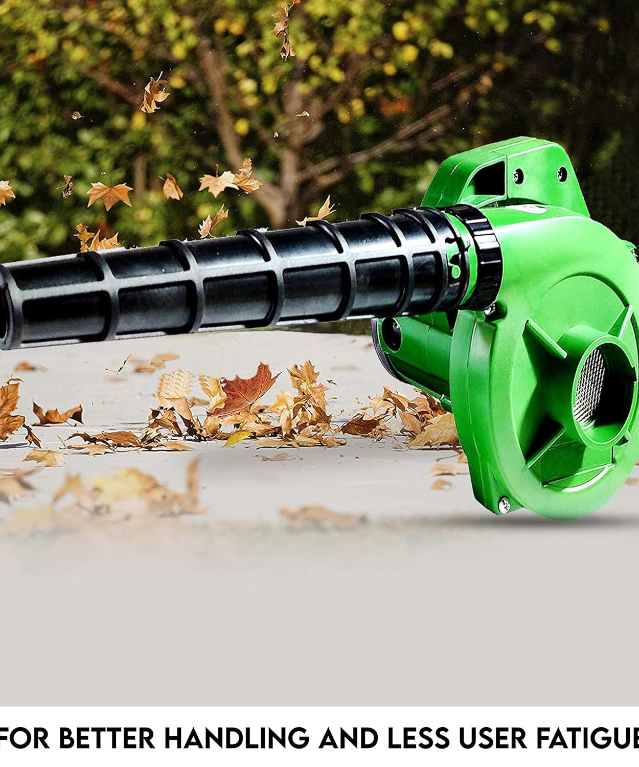 Portable heavy-duty air blower, ideal for home and garden use